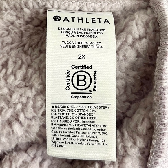 Athleta Tugga Sherpa Jacket Shasta Purple - Picture 15 of 16